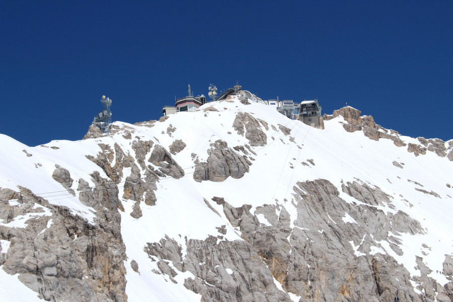 Vrcholek Zugspitze, 2.962 m n.m.