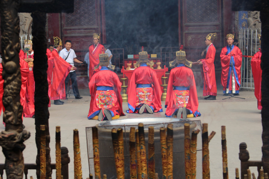 Ceremonie u Konfuciova chrmu