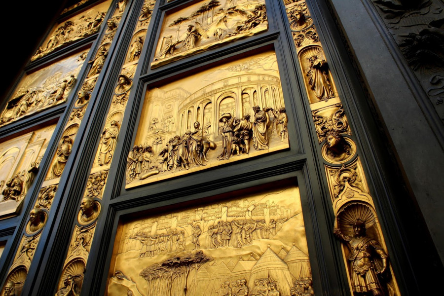 Porta del Paradiso do Baptisteria San Giovanni