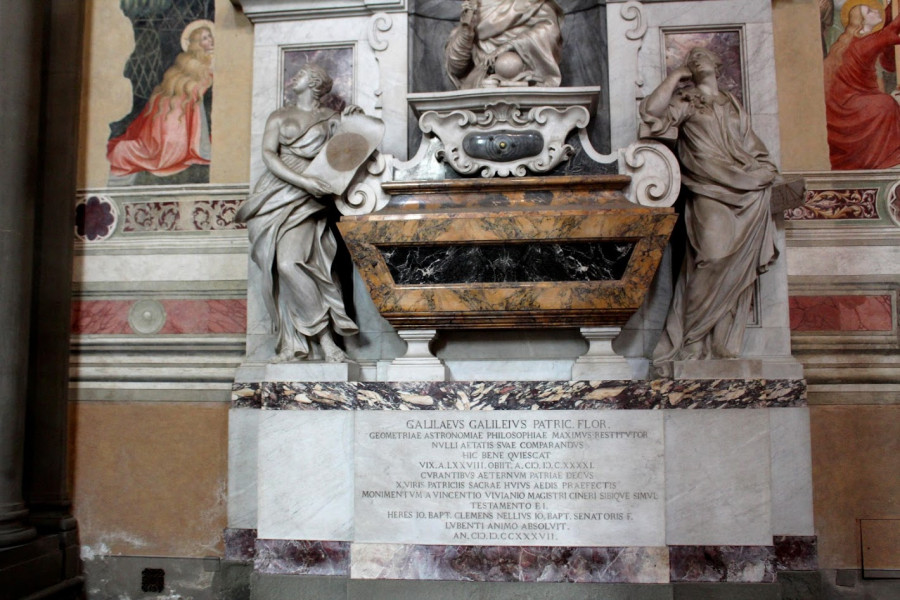 Hrobka Galilea v Basilica di Santa Croce di Firenze